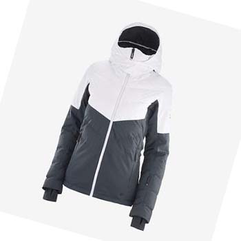 Chaquetas De Esquí Salomon NEW PREVAIL Mujer Negros Blancos | MX 2427GSO